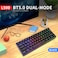 HXSJ L500 61 KEYS WIRELESS GAMING KEYBOARD DUAL MODE BT5.0 + 2.4G RGB BACKLIGHT MECHANICAL FEEL MEMBRANE KEYBOARD (Black)
