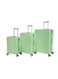 Morano 3-Piece Unisex Travel Luggage Trolley Set Green