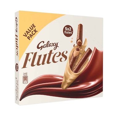 جالاكسي فلوتس ويفر بالشوكولاتة المقرمشة 22.5 جرام، عبوة اقتصادية من 5 قطع