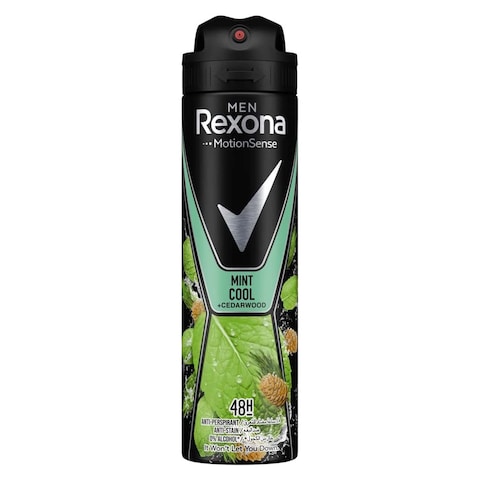Rexona Deodorant Spray for Men with Mint Cool and Cedar Wood - 150ml