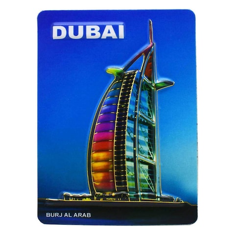 Dubai Souvenir Design 2 Magnet Multicolour