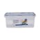 Lock &amp; Lock Rectangular Double Keeper Food Container Clear/Blue 1.4L