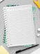 Lowha Spiral Notebook With 60 Sheets And Hard Paper Covers With Sea Ocean Theme Design, For Jotting Notes And Reminders, For Work, University, School