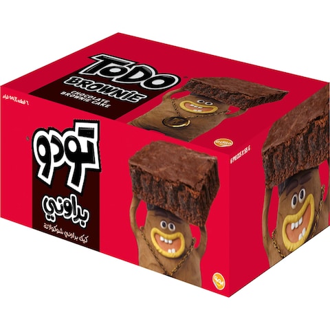 Todo Brownie Chocolate Cake 55g x Pack of 6