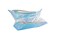 Transparent Clear Nylon Gift Bag High Quality PVC Handled Gift and Shopping Bag (Blue, 16x18x9 cm) - Pack of 12