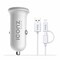 Iconz XCC07W Dual USB Car Charger With 2in1 Cable - 3.4A - White