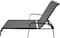 Yulan Outdoor Adjustable Reclining Patio Chaise Lounge, Gray And Black, 627