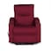 In House Velvet Rocking &amp; Rotating Cinematic Recliner Chair With Cups Holder - Burgundy - AB08