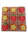 Creative Colorful Wooden Base Silicone Tac Tac Toe Board Game
