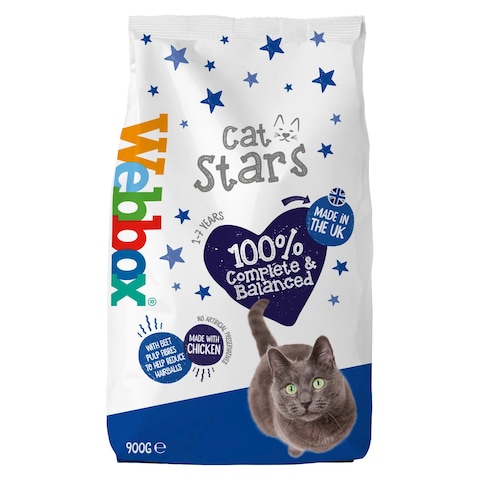 Webbox Cat Stars Cat Dry Food With Chicken 900g