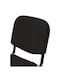 Sulsha Furniture 5 Piece Reception Visitor Chair Office, Conference Desk For Guest Waiting Chair, Room Lobby Banquet Events Chair, Study Chair Black