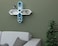 Wooden Pared Hexagon Floating Wall Shelf with 4 Shelves
