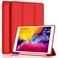 TRON Case Compatible with iPad 9.7&rdquo; 2018/2017(6th/5th Gen)/iPad Air 2/iPad Air with Pencil Holder, Soft TPU Back Shell Cover with Auto Wake/Sleep (Red)