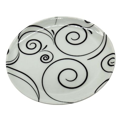 Kip Deco S/Plate Rnd 7.5" Swirls