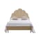 In House Napoli Velvet Bed Frame - Queen - 200x160 cm - Beige
