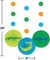 Creative Converting Alligator Hanging Paper Fan for Party Decoration 3-Pieces- 36 Inch x 8 Inch Size- Green