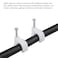 AL ARQAM 18mm Cable Clips - 50 Pcs, White - Secure Cord Clips with Steel Nails for Round Cables, Indoor &amp; Outdoor Use