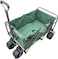 80Kg Foldable Heavy Duty Outdoor Trolley Utility Transport Cart - Green