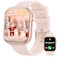 Smart Watch Women(Answer/Make Calls), 2024 Newest 1.8'' Bluetooth Smart Watch For Android Phones, IP68 Waterproof Outdoor Fitness Tracker With Heart Rate/SpO2/Sleep Monitor, Smartwatch Pink
