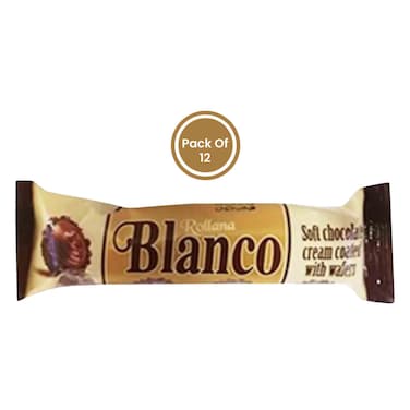 Rollana Blanco Soft Chocolate Cream Wafer 40g x Pack of 12