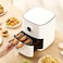 Xiaomi Smart Air Fryer 3.5L BHR4849EU 24 Hour Pre-scheduling OLED Display Air frying丨Baking丨Yoghurt丨Dried Fruit丨Defrosting   Support Mi Home App Control   - White COLOR