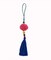 Pompom Fluffy Hanging Charm Pink 33cm