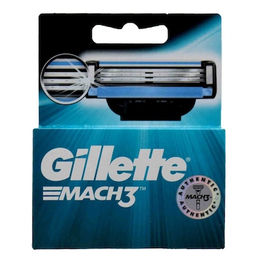 Gillette Mach 3 Shaving Razor Blades 4 Piece