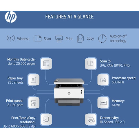 HP Neverstop Laser 1200W Wireless