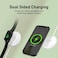 Promate MEGACORD-TRIO-WHITE 15W High-Speed Dual Sided Magnetic Charger