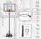SKY LAND Sports Basketball Hoop   Basketball Goal on Wheels Adjustable Height 5 - 10 FT, 44" Backboard For Adults &amp; Kids, Outdoor Basketball Stand, EM-1873
