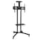 Rolling TV Cart With Lockable Wheels, Floor TV Stand 32-75 Inch, LED &amp; LCD Screen TV Trolley with Supported Camera Rack &amp; Strong Wheels Holds up to 50 Kg, VESA (600x400mm)