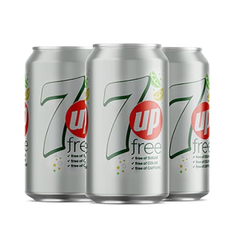 7 Up Diet Soft Drink Can 330ML X4