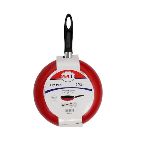 First1 Fry Pan Non-Stick 26cm Red