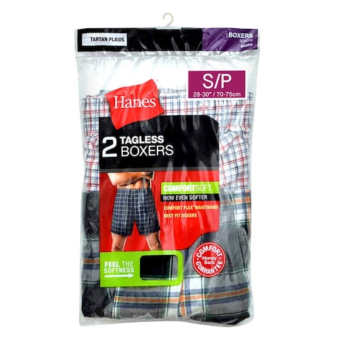 Hanes Men Boxer Small Size x2 Pieces