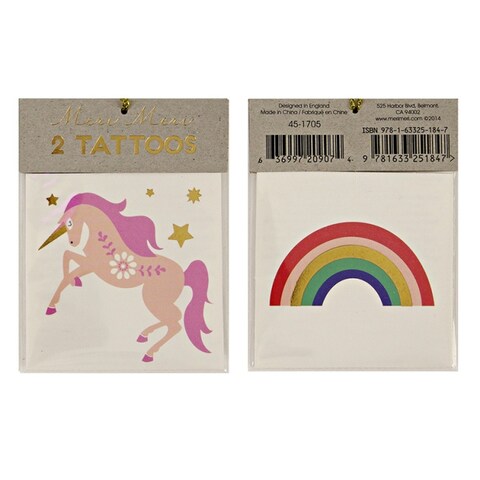 Unicorn &amp; Rainbow Tattoo