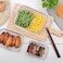 [3Diamonds] Glass Containers BPA-Free Locking lids, Food Storage Container 100% Leakproof Glass Lunch Boxes, Freezer Storage container with Lids Airtight, Glass Food Storage (Set of 4)
