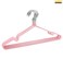 YANEK Nonslip Metal Hangers - PINK Suit Hangers (50-pack) Ultrathin Space-Saving, Strong and Durable Clothes Hangers Hold Up-to 10 lb, for Coats, Jackets, Pants, Dress Clothes