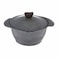 Master Flower Granite Pot - 24 Cm - Gray