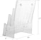 Generic A4 Literature Holder, Clear Acrylic Brochure Display Stand With 2 Holes, Desktop And Wall Mount Organiser For Leaflets, Flyers, Magazines, 23&times;16&times;32cm(9&times;6&times;12Inch)