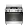 Lagermania Gas Cooker Oven AMS95C31CX 90 x 60 CM Stainless Steel