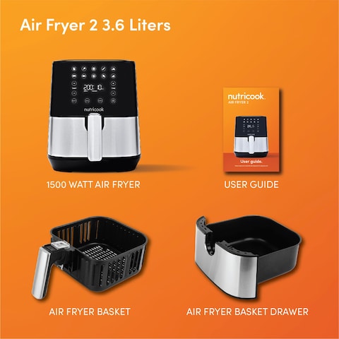 Nutricook Rapid Air Fryer 2 NC-AF204 Multicolour 1500W