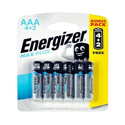Energizer Battery Max Plus AAA 4+2 Free