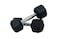 HARLEY FITNESS 5.00KG PREMIUM GUNIUNE RUBBER COATED BOUNCING HEX DUMBBELL - PAIR