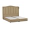 In House Shumt Linen Bed Frame - King - 200x200cm - Beige