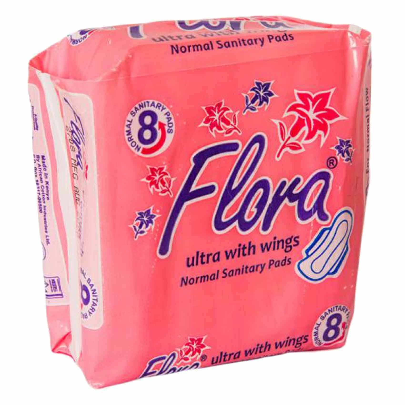 Flora Ultra With Wings Normal Sanitary Pads 8 Count