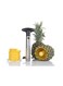 Generic Stainless Steel Pineapple Corer Slicer Silver/Black 3.5X7.5X3.6Inch