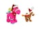 Bundle item - Dark Pink camel with Santa hat with Merry Christmas print on red bandana, size 18cm + Brown key ring with Santa Hat 12cm