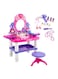 Generic Musical Dressing Table Playset With Accessories Bundle, Pink/White/Purple, Hk-7523