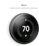 Google Nest Learning Thermostat - Programmable Smart Thermostat for Home - 3rd Generation Nest Thermostat - Works with Alexa - Black