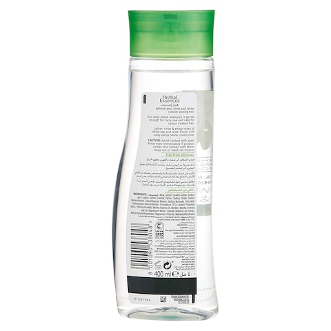 Herbal Essences Daily Detox Shine Shampoo With White Tea &amp; Mint - 400 ml